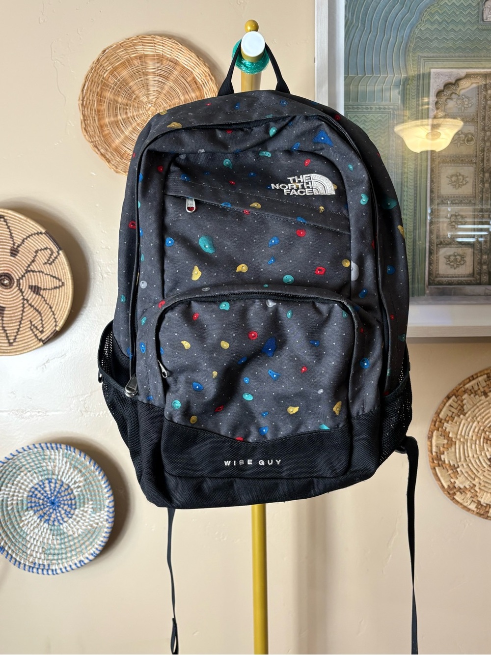 THE NORTH FACE WISE GUY BACKPACK - TNF BLACK CLIMBFETTI PRINT